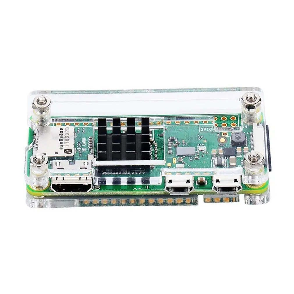 Pi Zero чехол Raspberry Pi Zero 4 в 1 комплект Акриловый чехол для Raspberry Pi Zero W и Pi Zero 1,3(акриловый прозрачный