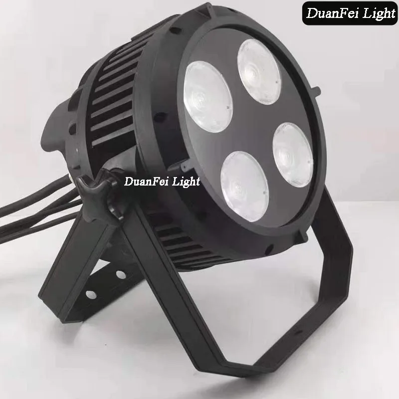 8pieces 4x50watt led par ww+cw 2in1 200w cob par led ip65 waterproof wash lyre