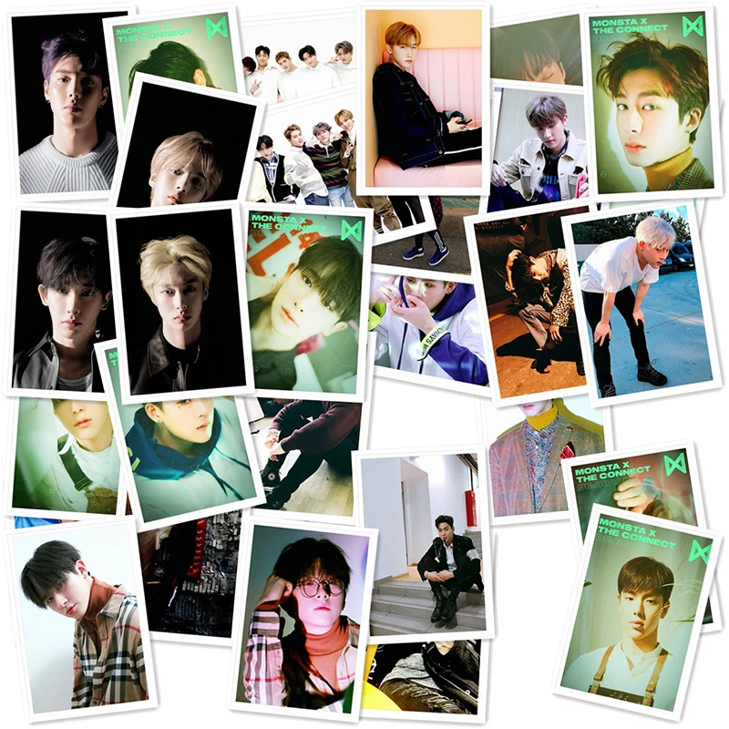 Kpop MONSTA X шестой Мини альбом Polaroid фото ЛОМО карта K-POP вентиляторы подарки металлическая коробка 40 шт./кор. Прямая поставка