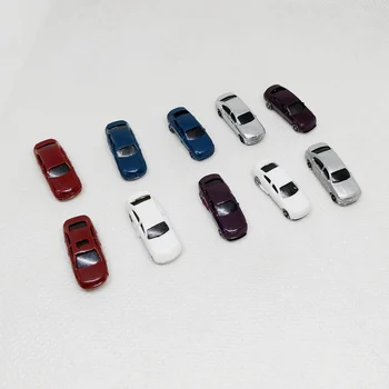 

40pcs 1:200 Scale Building Model Mini Car toys Painted Model Cars Building Layout DIY micro scene layout train model