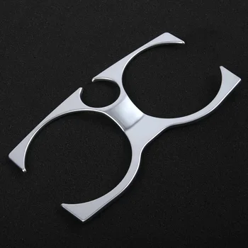 

Car Interior Water Cup Holder Cover Decorative Frame Equipped Stainless Steel with adhesive tape For BMW 5 Series G30 2018