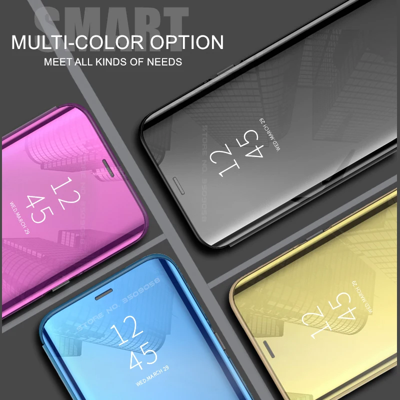  Smart Mirror Flip Case For Huawei P Smart 2019 Case Cover P smart Plus Smart+ 2019 Fundas Coque On  - 4000106540602