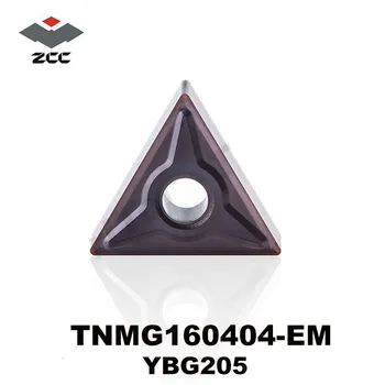 

10Pcs Original ZCC TNMG160404-EM YBG205 TNMG 160404 Lathe Tools for Steel Stainless Steel Carbide Inserts CNC Cutter Turning