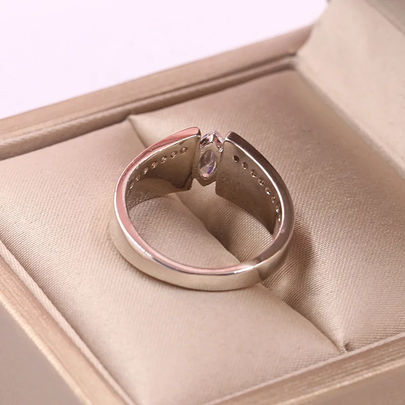 Уникальная мода лошадь цирконовый глаз камень инкрустация серебряные женские кольца высокого качества полировки Свадебные обручальные кольца для женщин