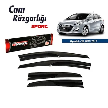 

Rain Window Visor Wind Deflectors For Hyundai i30 Accessories 2012 2013 2014 2015 2016 2017 Piano Black 4 pcs