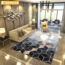 RFWCAK скандинавский геометрический Коврик для гостиной, спальни, противоскользящий большой коврик для пола, коврик для йоги, сала, украшения для дома