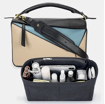 

For [loewe puzzle] Bag Insert Tote Organizer Purse Insert Bag in Bag Makeup-3MM Premium Felt (Handmade/20 Colors)