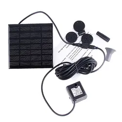 Beautiful Practical Solar Mini Brushless DC Fountain Pump Set Square Solar Panel DC Fountain Pump Set