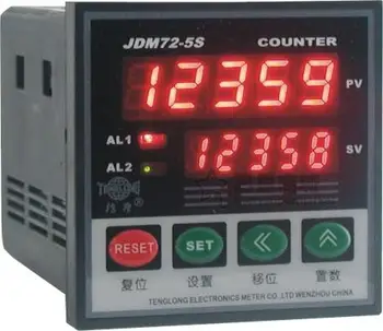 

Intelligent Counter Digital Meter Counter JDM72-5S Touch Switch Automatic Reciprocating Counting Advance Alarm Free Shipping