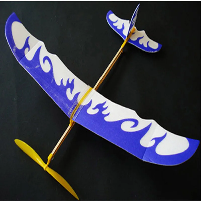 Горячий креативный резиновый ремешок DIY Bionic Airplane модели Science Kite уличные игрушки