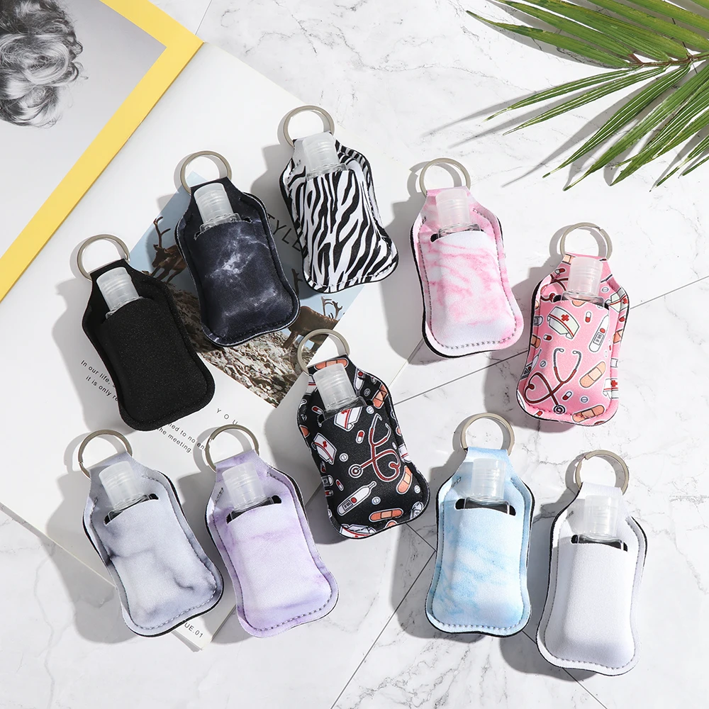 30ml Refillable Hand Sanitizer Bottle with Portable Keychain Holder – Compact Travel Co... - SKU CBGS1136 - UGI Packaging