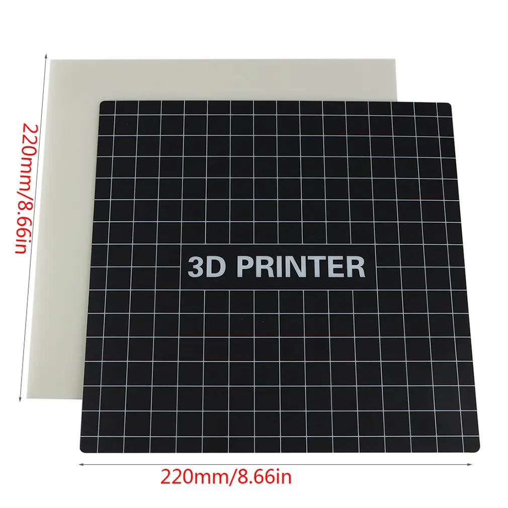 400*400 мм 3d принтер тепло горячие наклейки для кровати координатная печатная поверхность горячей кровати Наклейка Черная для 3d принтера платформа пленка