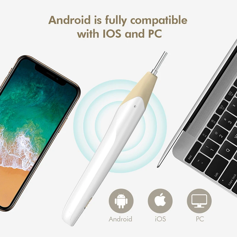 Wifi Ear Otoscope 3.9mm Visual HD Ear Endoscope Inspection Snake Camera With 6 Adjustable LED Lights for Android IOS iPhone