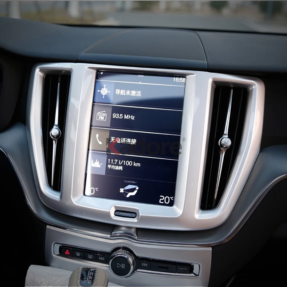 Для Volvo XC60 XC 60 SUV автомобильный аксессуар Центральная панель переключения передач декоративная накладка из углеродного волокна