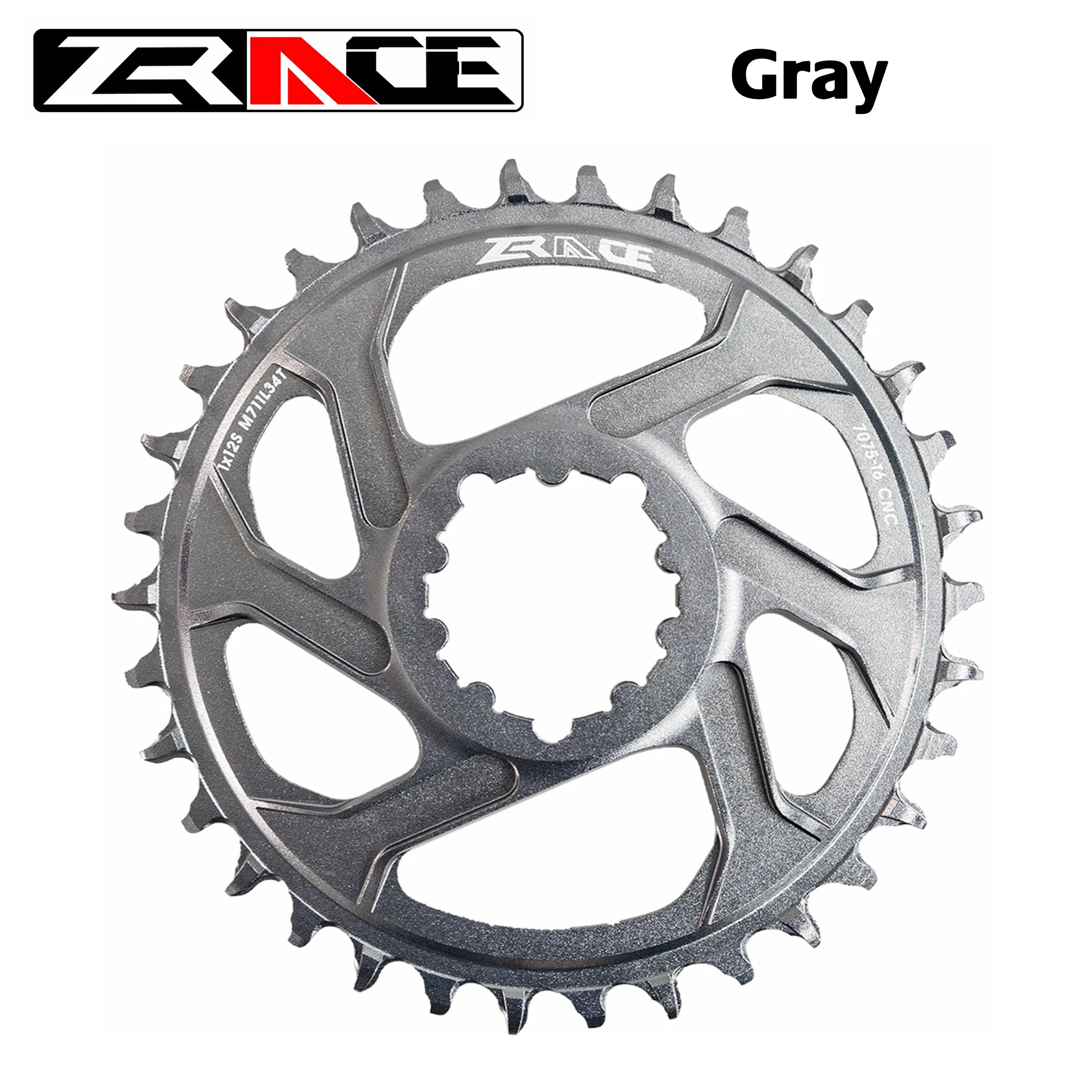 ZRACE 1x12 s передняя Звездочка, 28/30/32/34/36T 7075AL Vickers твердости 21, офсетная печать, 6 мм, для SRAM прямое Крепление рукоятки, совместимый Орел