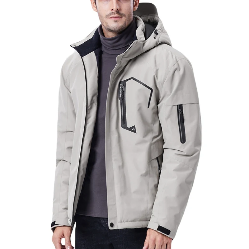

men Outdoor Hiking Winter Jacket Women Softshell Heated Jacket USB Charge Sportswear Heating Sheet Detachable