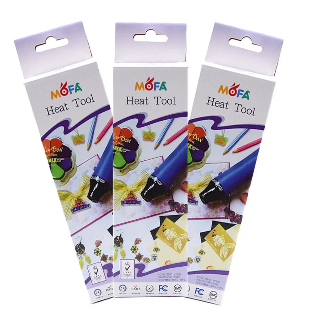 Thermostatic Hot Air Gun Heat Shrinkable Film Setting Tool Rubber Stamp DIY Manual Clay Mud Heating Clay Hair Dryer