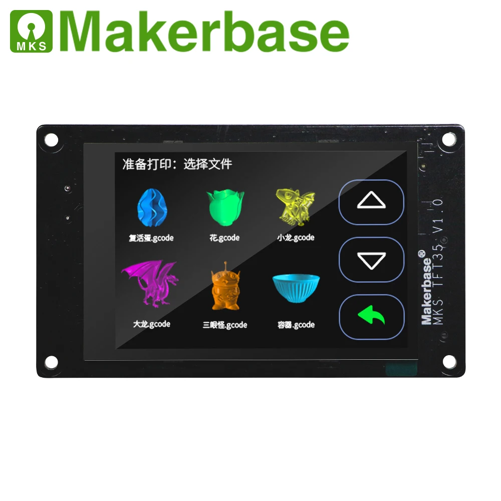 Части 3d принтера MKS TFT35 V1.0 умный контроллер 3," Поддержка сенсорного экрана Smoothieware Модернизированный TFT32 для MKS SBASE