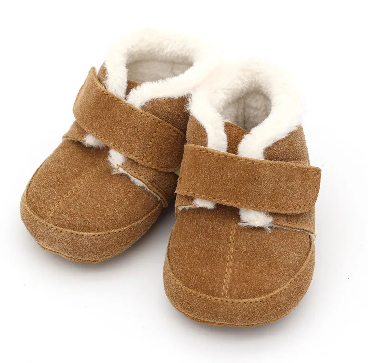 Новинка года; зимняя детская обувь для маленьких девочек и мальчиков; детские мокасины из натуральной кожи с резиновой нескользящей подошвой