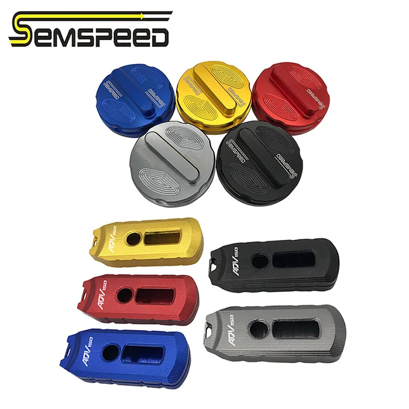 Semspeed мотоциклетная масляная крышка топливный бак крышка ключ Чехол Набор для Honda ADV 150 adv 150
