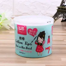 300pcs Bamboo Cotton Swab Wood Sticks Soft Cotton Buds cleaning of Ears Tampons