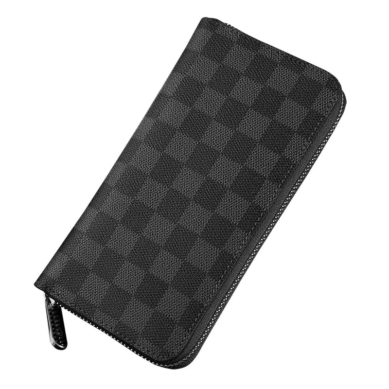 

Genuine Leather Luxury brand Long zip wallet Unisex wallet