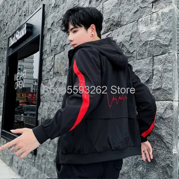 

2020 trend men's autumn ins casual coat tooling handsome jacket jacket clothes