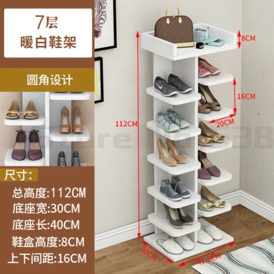 Shoe rack multi-layer shoe cabinet home door simple collection of godware small wood into the door economic dust-proof rack - Цвет: Армейский зеленый