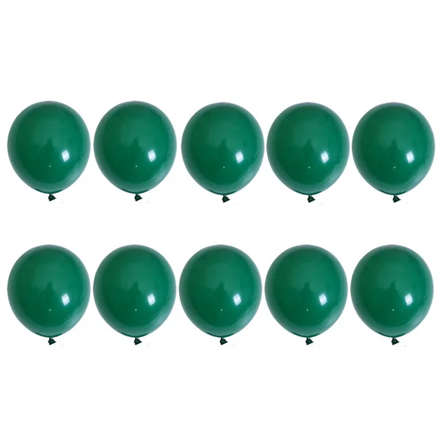 10pcs dark green Рождественский Санта Клаус Снеговик фольгированные шары рождественские вечерние украшения на Год Вечерние шары надувные гелиевые детские игрушки Воздушные шары - Цвет: 10pcs dark green