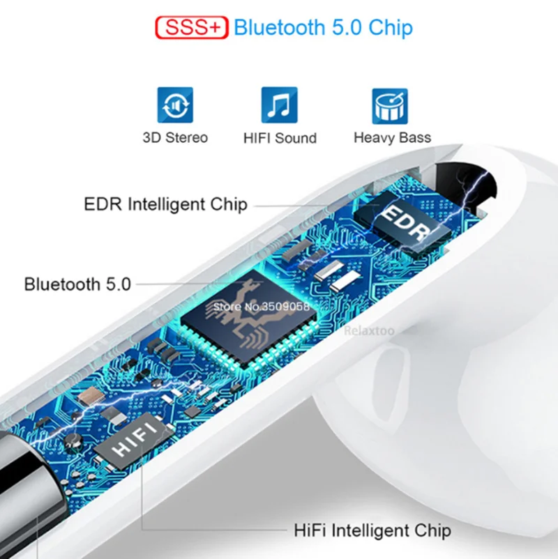 I10000 tws auriculares inalablicos bluetooth auriculares invisibles para todos los telefonos inteligentes pk i100 i200 i500 i80