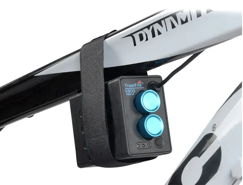 Trustfire Dual Voltage Output 8.4V 5V Bicycle Lamp Power Box for 2/4/6 18650/26650 Batteries W/ Strap Optional 100-240V Adaptor