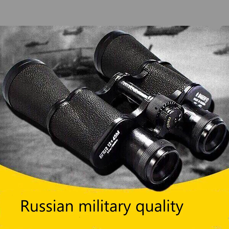 

Russian telescope 12X45 full metal low light night vision Military HD high power high definition binoculars telescope Binoculars