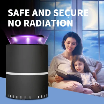 

Electric Mosquito Killer Lamp LED Radiationless Pest Fly Control Light Photocatalyst Mute LED Bug Zapper USB Indoor Insect Trap