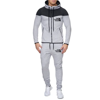 

2020New Brand Men Set Zipper Hoodies+Pants Sets Male Tracksuit Men's Casual Slim Fit Sportswear Male Brand Sweat Shirts Clothing