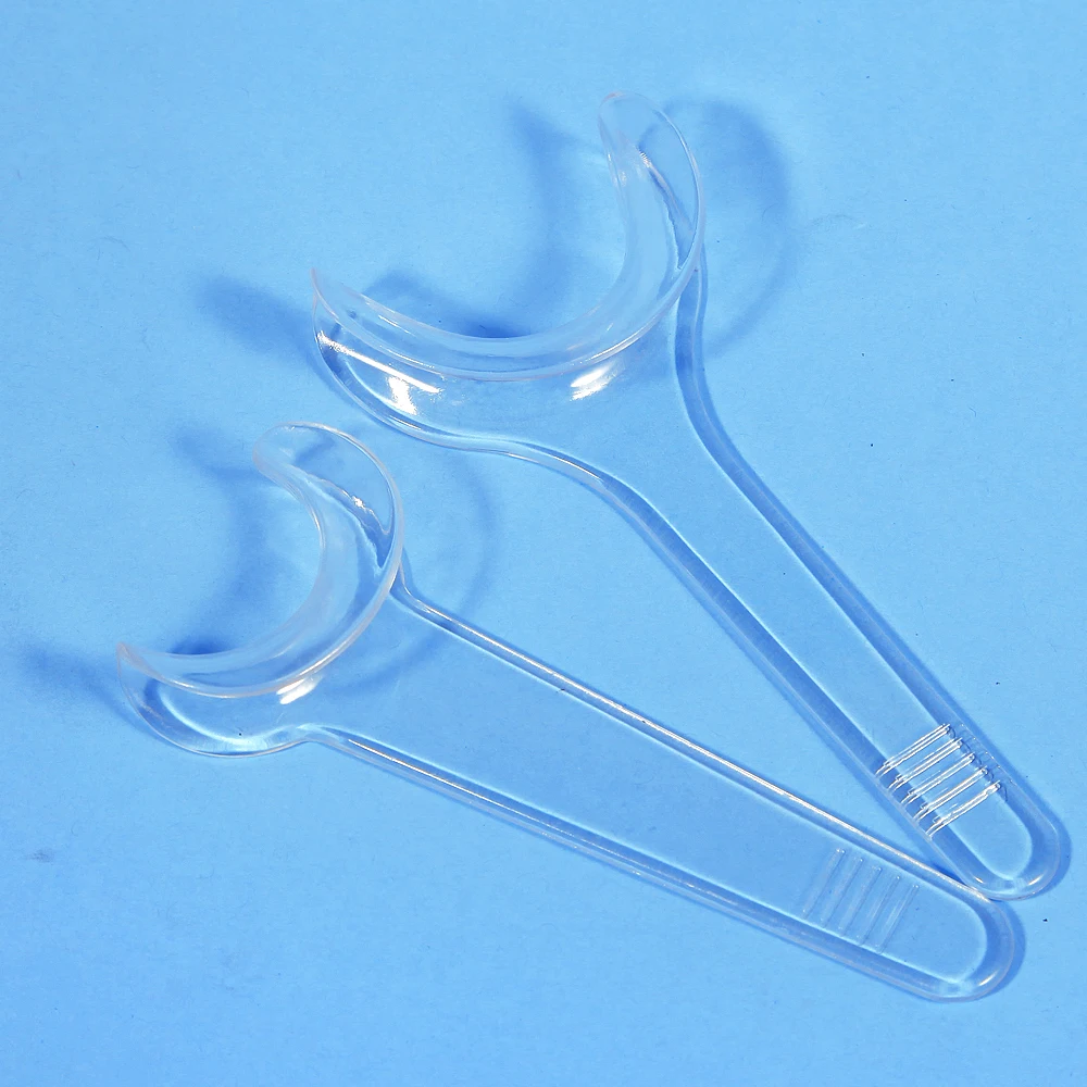 

10pcs Dental Tool Long Handle Mouth Double-head Lip Cheek Retractor T Shape Orthodontic Teeth Whitening Lager/Small Size