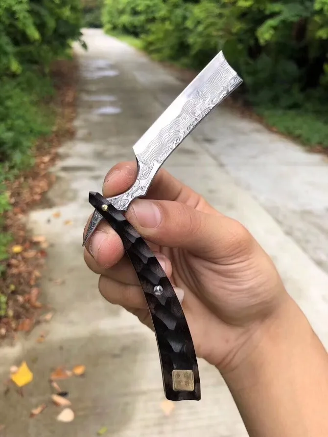 XITUO Damascus Steel Paring Knife Home Kitchen Cleaver Peeling Cut Vegetable Knife Multifunction Outdoor Portable Hunting Knife