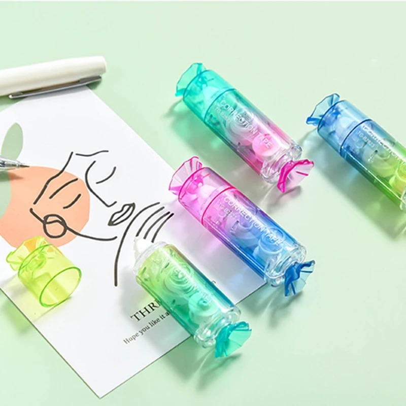 

4pcs/set Kawaii Candy Gradient Color White Out Corrector Correction Tape Supply