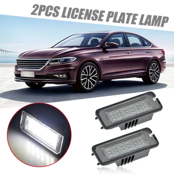 

1 Pair Canbus LED License Plate Lights Ordinary Layout Operation Conveninently for VW Golf Mk4 Mk5 Mk6 Mk7 Passat Polo