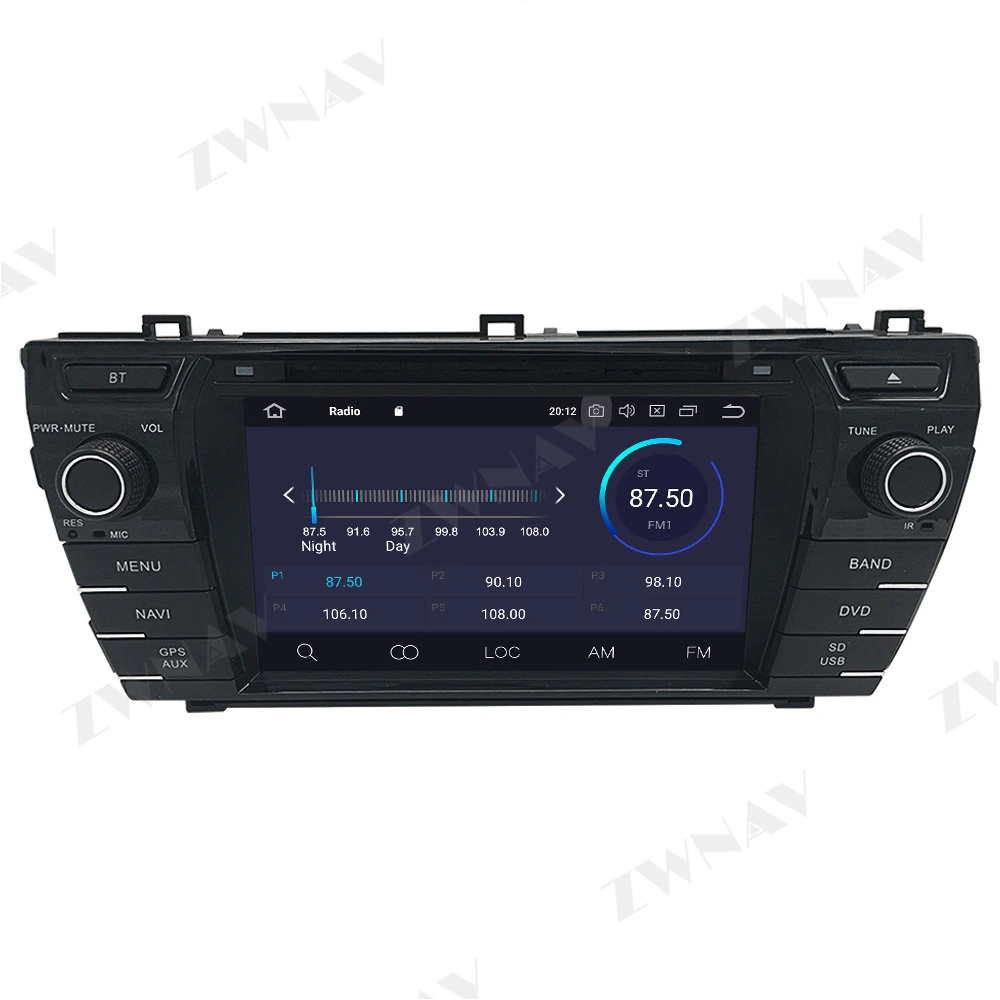 Carplay Android Screen GPS For Toyota Corolla 2013 2014 2015 2016 2017 2018 2019 Audio Radio Stereo Multimedia Player Head Unit