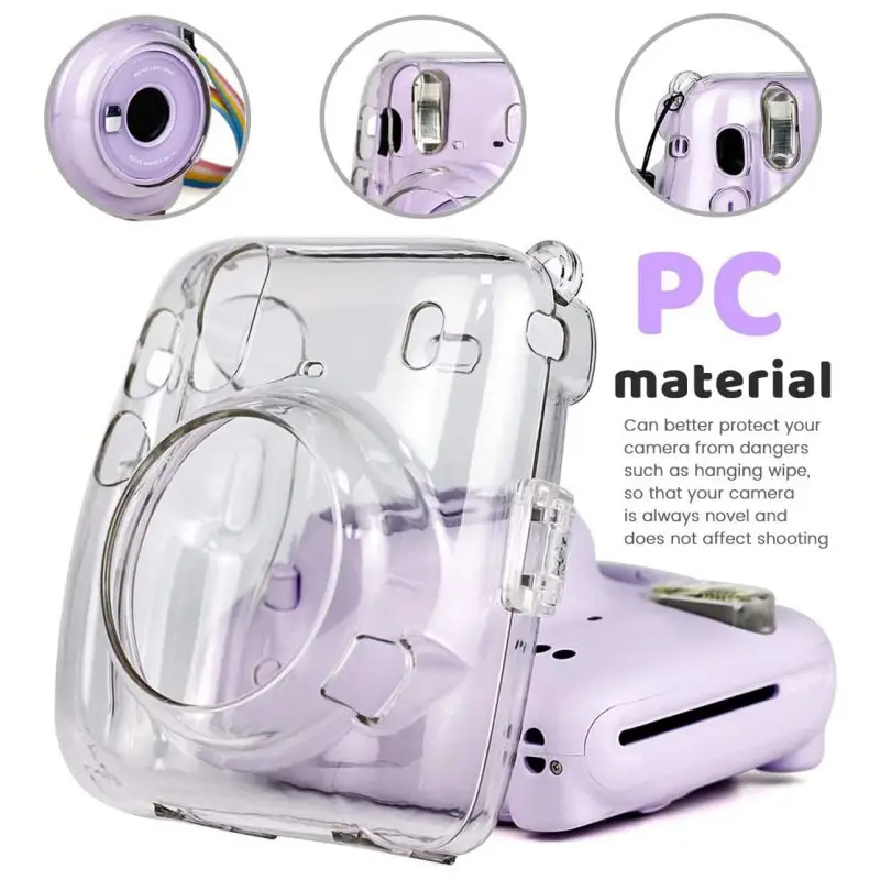 Новый портативный защитный прозрачный чехол для Fujifilm Instax Mini 11 Crystal Camera s с