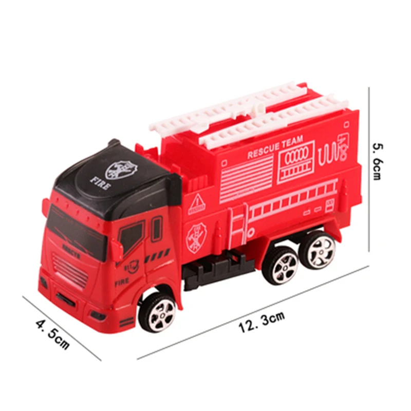 Excavator Fire Fighting Truck Birthday Party Decorations Kid Cupcake Cake Topper for Girl Boy Happy Birthday Party Cake Supplies - Цвет: truck A