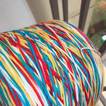 

New listing 510 g Very beautiful Rainbow cotton fancy space dye Flat yarn for knitting DIY sewing knit crochet yarn X5123