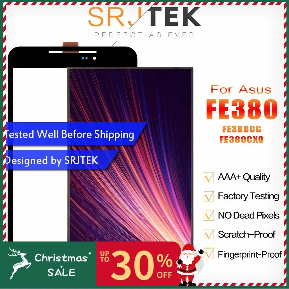 Srjtek для Asus Fonepad 8 FE380 FE380CG FE380CXG K016 планшетный ПК ЖК-дисплей+ сенсорный экран дигитайзер Запчасти