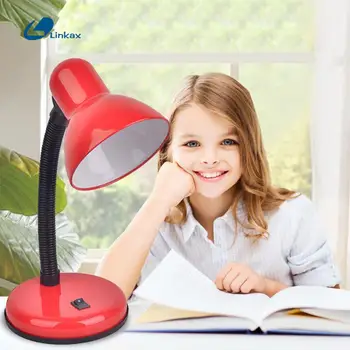 

Night Reading Desk Decoration 220V Study Iron ABS Eye Protection Table Lamp 305mm Height Led Home Model Desk Light 8 Color