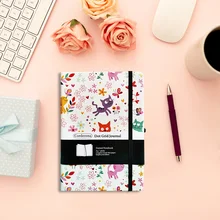 

Lovely Cats A5 Dotted Grid Bullet Notebook Hardcover Travel Journal 100gsm Planner Diary