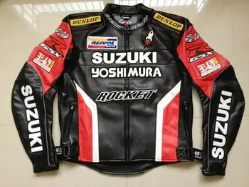 

Hot Men's Waterproof Windproof Motorcycle Racing Jackets PU Leather Motocross Riding Jacket M-XXL