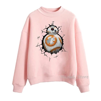 

Star wars robot BB-8 3D Print hoodies women harajuku kawaii pink hoodie woman winter hoody ladies moletom warm sudaderas