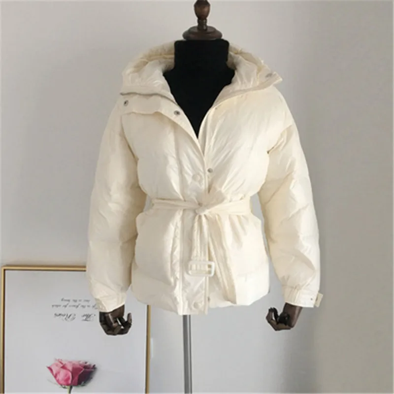 nueva moda tendencia повседневная куртка ropa de invierno suelta pan ropa mujer grueso abajo abrigo mujer corto