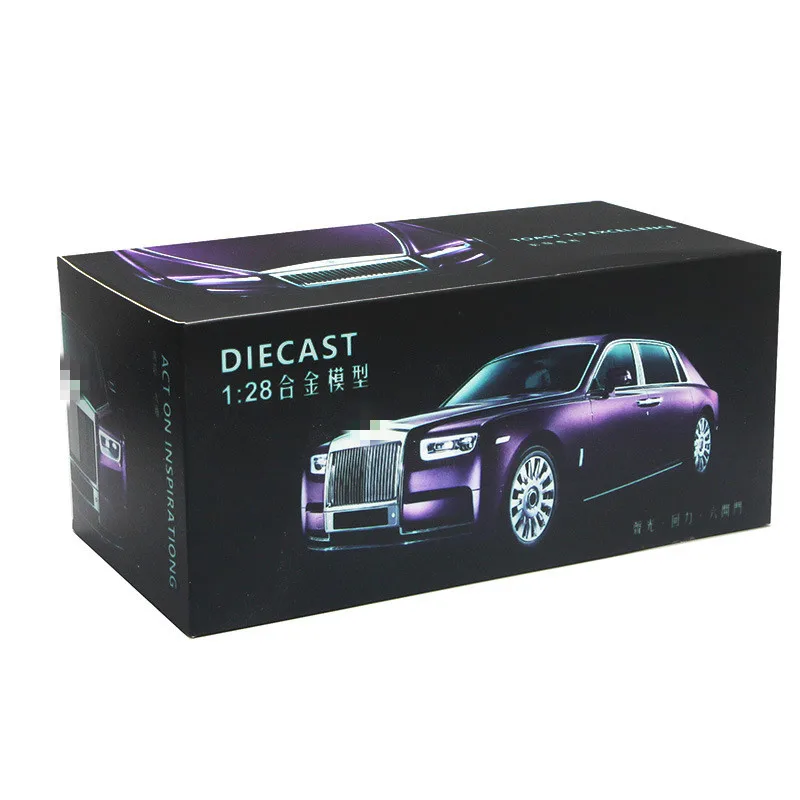 1:32 Scale Rolls Royce Alloy Diecast Metal Car Model Sound Light Pull Back SUV 7 Doors Can Be Opened For Kids Toys