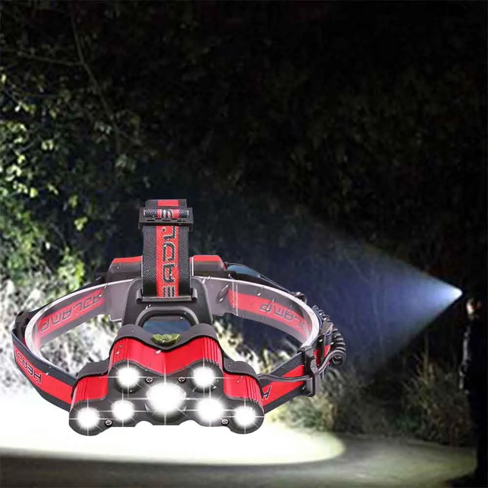 

USB Rechargeable Outdoor Head-mounted Lighting Flashlight Portable Light Bulb Torch Night Light